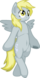 Size: 454x877 | Tagged: safe, artist:zeka10000, derpy hooves, pegasus, pony, g4, arm hooves, bipedal, derp, simple background, transparent background, underhoof, wings