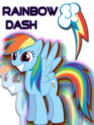 Size: 1600x2133 | Tagged: safe, artist:huskyleafstudios, rainbow dash, pegasus, pony, g4, cute, cutie mark, dashabetes, deviantart watermark, female, mare, obtrusive watermark, simple background, smiling, solo, t shirt design, transparent background, watermark, wings