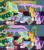 Size: 1280x1440 | Tagged: safe, artist:evil-dec0y, starlight glimmer, sunburst, trixie, pony, comic:trixie vs., comic:trixie vs. hearth's warming, g4, christmas, christmas tree, clothes, comic, costume, crying, hat, holiday, santa costume, santa hat, tree