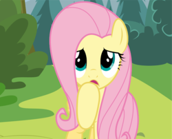 Size: 640x518 | Tagged: safe, artist:mlp-silver-quill, fluttershy, pony, comic:fluttershy says goodnight, g4, cropped, cute, shyabetes, tree, unsure