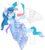 Size: 953x1057 | Tagged: safe, artist:crystalspringlove, oc, oc only, oc:crystal love, oc:crystalline, alicorn, pegasus, pony, blushing, bowtie, clothes, dancing, dress, eye contact, female, looking at each other, male, mare, simple background, stallion, transparent background