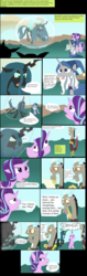Size: 3544x11152 | Tagged: safe, artist:mr100dragon100, discord, queen chrysalis, star swirl the bearded, starlight glimmer, changeling, changeling queen, draconequus, pony, unicorn, comic:to reform a queen, g4, comic, female