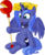 Size: 5974x7265 | Tagged: safe, artist:cyanlightning, princess luna, alicorn, pony, g4, .svg available, absurd resolution, cheese, cheese hat, cheese scepter, cheesehead, chest fluff, cute, ear fluff, female, food, hat, holding, lunabetes, mare, precious, s1 luna, simple background, sitting, solo, spread wings, tongue out, transparent background, vector, wings
