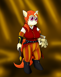 Size: 2800x3500 | Tagged: safe, artist:argustheseer, oc, oc:surefire shimmer, unicorn, anthro, dungeons and dragons, high res, illusionist, pen and paper rpg, rpg, wizard