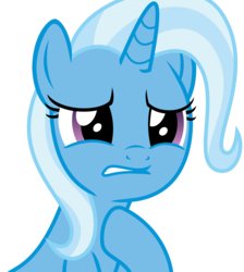 Size: 3022x3375 | Tagged: safe, artist:sketchmcreations, trixie, pony, unicorn, g4, student counsel, female, high res, hoof on chest, look of betrayal, mare, reaction image, sad, simple background, solo, transparent background, vector