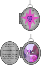 Size: 5044x7971 | Tagged: safe, artist:ejlightning007arts, tempest shadow, twilight sparkle, alicorn, pony, g4, cheek kiss, female, flower, heart, jewelry, kissing, lesbian, locket, moon, necklace, ship:tempestlight, shipping, simple background, stars, transparent background, twilight sparkle (alicorn), vector