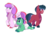 Size: 1280x854 | Tagged: safe, artist:itstechtock, oc, oc only, oc:lucky lu, oc:poco loco, earth pony, pegasus, pony, baby, baby pony, colt, diaper, female, filly, male, prone, simple background, transparent background