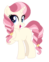 Size: 327x411 | Tagged: safe, artist:nightmarye, oc, oc only, oc:candlelight glammer, pony, unicorn, base used, female, magical lesbian spawn, mare, offspring, parent:fluttershy, parent:princess celestia, parents:flutterlestia, simple background, solo, transparent background