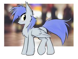 Size: 2067x1571 | Tagged: safe, artist:kejifox, oc, oc only, oc:gabriel, pegasus, pony, cheek fluff, chest fluff, female, solo