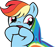 Size: 55x47 | Tagged: safe, rainbow dash, pegasus, pony, g4, female, picture for breezies, simple background, solo, transparent background