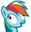 Size: 45x47 | Tagged: safe, rainbow dash, pegasus, pony, g4, female, picture for breezies, simple background, solo, transparent background