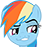 Size: 42x47 | Tagged: safe, rainbow dash, pegasus, pony, g4, female, picture for breezies, simple background, solo, transparent background