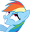 Size: 43x47 | Tagged: safe, rainbow dash, pegasus, pony, g4, female, picture for breezies, simple background, solo, transparent background