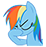 Size: 46x47 | Tagged: safe, rainbow dash, pegasus, pony, female, picture for breezies, simple background, solo, transparent background
