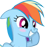 Size: 45x47 | Tagged: safe, rainbow dash, pegasus, pony, emoji, female, picture for breezies, simple background, solo, transparent background