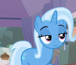 Size: 562x482 | Tagged: safe, screencap, trixie, pony, g4, student counsel, cropped, female, lidded eyes, mare, solo