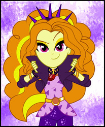 Size: 1749x2110 | Tagged: safe, artist:namyg, adagio dazzle, equestria girls, equestria girls specials, find the magic, g4, my little pony equestria girls: better together, my little pony equestria girls: sunset's backstage pass, bracelet, clothes, female, gem, jacket, jewelry, leather jacket, necklace, shorts, siren gem, solo, spiked headband, spiked wristband, wristband