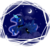 Size: 600x600 | Tagged: safe, artist:livitoza, princess luna, alicorn, pony, g4, abstract background, cloud, female, glowing horn, horn, jewelry, mare, moon, rearing, regalia, smiling, solo, spread wings, starry night, stars, wings