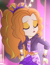 Size: 683x876 | Tagged: safe, screencap, adagio dazzle, equestria girls, equestria girls series, find the magic, g4, spoiler:eqg series (season 2), alternate clothes, bracelet, clothes, cropped, curly hair, eyes closed, female, hairband, jacket, jewelry, leather jacket, neon, shoes, singing, spiked headband, spiked wristband, waist belt, wristband