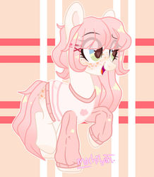 Size: 1280x1467 | Tagged: safe, artist:fliyingrainbow, oc, oc only, oc:abby, earth pony, pony, clothes, female, mare, solo, sweater