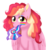 Size: 1221x1279 | Tagged: safe, artist:unoriginai, oc, oc:sugar crash, pegasus, pony, cute, flag, intersex, magical lesbian spawn, offspring, pansexual, pansexual pride flag, parent:pinkie pie, parent:rainbow dash, parents:pinkiedash, pride, pride flag, pride month