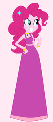Size: 247x571 | Tagged: safe, artist:glittertiara, artist:selenaede, pinkie pie, human, equestria girls, g4, base used, beautiful, bracelet, clothes, dress, evening gloves, female, gloves, hand on hip, jewelry, long gloves, necklace, pink, pink dress, solo