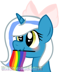 Size: 1484x1752 | Tagged: safe, artist:bleonadragotiyt, oc, oc:fleurbelle, alicorn, pony, alicorn oc, bow, female, hair bow, mare, pride, pride flag, solo