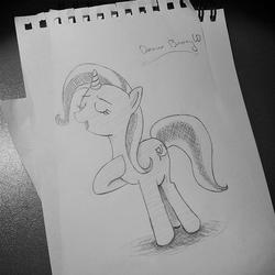 Size: 900x900 | Tagged: safe, artist:yeaves, trixie, pony, unicorn, g4, female, pencil drawing, solo, traditional art
