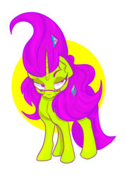 Size: 2046x2894 | Tagged: safe, artist:overlord pony, oc, oc only, oc:nuclear blossom, pony, glasses, high res, nonbinary, solo