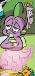 Size: 471x1031 | Tagged: safe, artist:andypriceart, idw, rarity, spike, dragon, g4, spoiler:comic, spoiler:comic78, claws, cropped, male, offscreen character, paws, tail, transformation, winged spike, wings