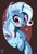 Size: 1481x2179 | Tagged: safe, artist:tohupo, trixie, pony, g4, blushing, cute, diatrixes, female, looking down, mare, smiling, solo