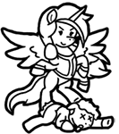 Size: 133x150 | Tagged: safe, artist:crazyperson, alicorn, pony, fallout equestria, fallout equestria: commonwealth, fallout equestria: commonwealth - fog harbour, fanfic art, monochrome, picture for breezies, simple background, transparent background