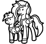 Size: 156x150 | Tagged: safe, artist:crazyperson, alicorn, pony, fallout equestria, fallout equestria: commonwealth, fallout equestria: commonwealth - fog harbour, fanfic art, monochrome, picture for breezies, simple background, transparent background