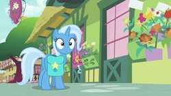 Size: 1920x1080 | Tagged: safe, screencap, trixie, pony, g4, student counsel, female, mare, saddle bag, solo
