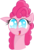 Size: 2067x3000 | Tagged: safe, artist:kalleflaxx, pinkie pie, earth pony, pony, g4, cute, diapinkes, doodle, excited, female, floppy ears, happy, high res, neck, simple background, smiling, solo, transparent background, vector, weapons-grade cute