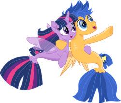 Size: 3532x3000 | Tagged: safe, artist:cloudy glow, flash sentry, twilight sparkle, alicorn, seapony (g4), g4, couple, cute, diasentres, duo, female, fin wings, fins, high res, love, male, movie, movie accurate, sea ponies, seaponified, seapony flash sentry, seapony twilight, ship:flashlight, shipping, simple background, species swap, straight, transparent background, twiabetes, twilight sparkle (alicorn), vector, wings