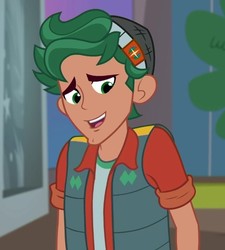 Size: 602x668 | Tagged: safe, screencap, timber spruce, equestria girls, equestria girls series, g4, star crossed, clothes, cropped, male, smiling, solo