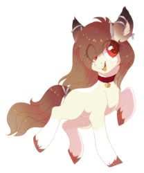Size: 1063x1276 | Tagged: safe, artist:shady-bush, oc, oc only, earth pony, pony, bell, bell collar, collar, female, mare, simple background, solo, transparent background