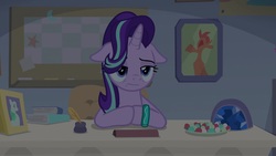 Size: 1920x1080 | Tagged: safe, screencap, starlight glimmer, pony, g4, student counsel, bracelet, female, floppy ears, jewelry, mare, solo