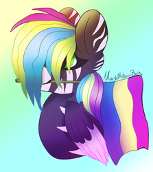 Size: 1930x2164 | Tagged: safe, oc, oc only, oc:artyanapastellia, pony, gradient background, pride, pride flag, pride month, solo