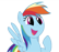 Size: 54x47 | Tagged: safe, rainbow dash, pony, g4, female, picture for breezies, solo