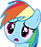 Size: 41x47 | Tagged: safe, rainbow dash, pony, g4, female, picture for breezies, solo