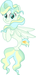 Size: 726x1500 | Tagged: safe, artist:cloudy glow, vapor trail, seapony (g4), g4, cute, female, movie accurate, seaponified, simple background, solo, species swap, transparent background, vaporbetes