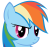 Size: 50x47 | Tagged: safe, rainbow dash, pony, g4, female, picture for breezies, solo