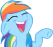 Size: 53x47 | Tagged: safe, rainbow dash, pony, g4, female, laughing, picture for breezies, solo