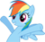 Size: 50x47 | Tagged: safe, rainbow dash, pony, g4, female, picture for breezies, solo