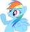 Size: 44x47 | Tagged: safe, rainbow dash, pony, g4, female, picture for breezies, solo