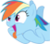 Size: 54x47 | Tagged: safe, rainbow dash, pony, g4, female, open mouth, picture for breezies, solo, tongue out