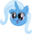 Size: 633x668 | Tagged: safe, artist:fxeking, trixie, pony, unicorn, g4, cute, diatrixes, disembodied head, female, head, smiling, solo