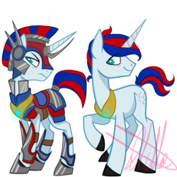 Size: 1280x1280 | Tagged: safe, artist:chelseawest, pony, unicorn, armor, male, optimus prime, ponified, simple background, solo, stallion, transparent background